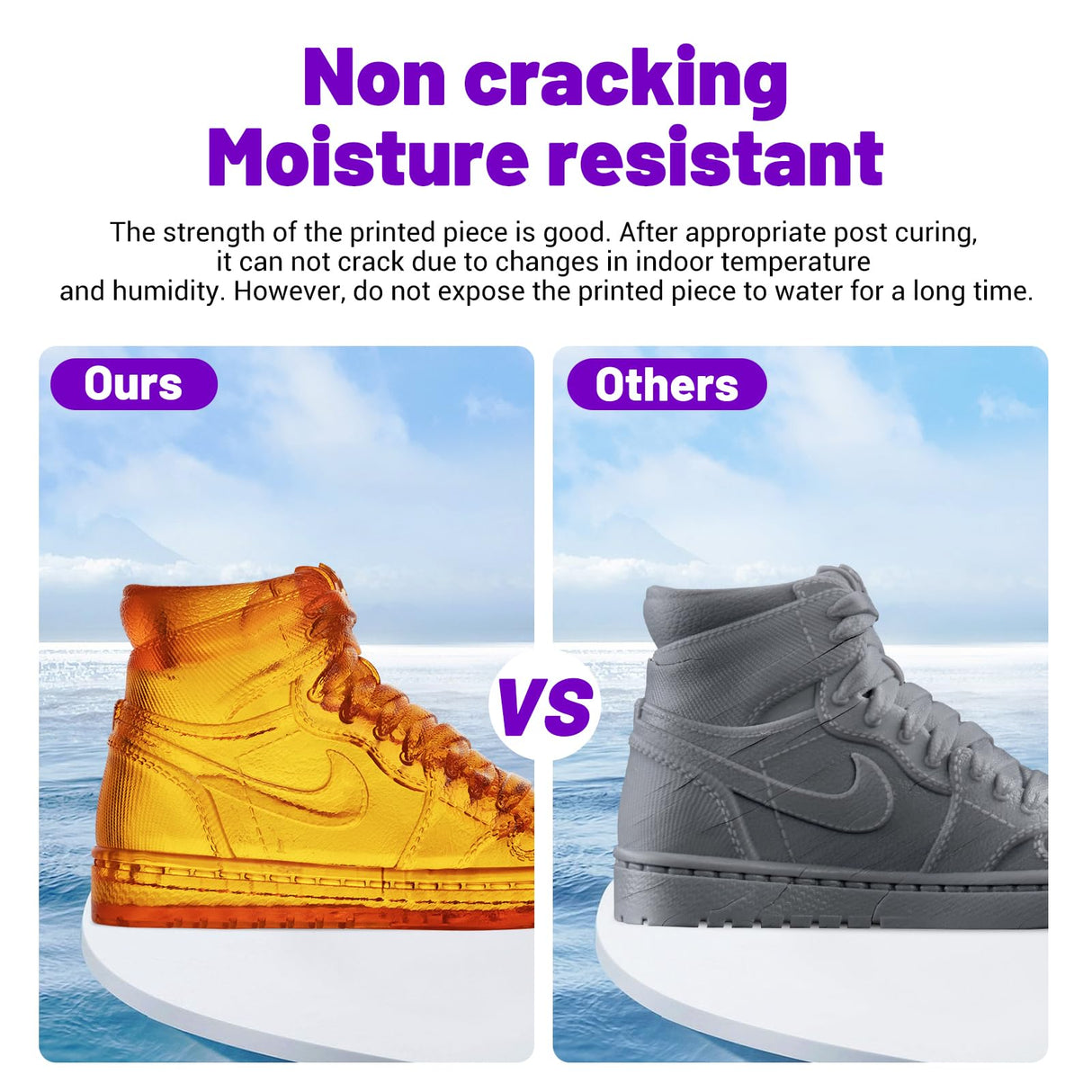 RESIONE 3D Printer Resin, Clear Water-Washable Resin with High-Speed Printing Excellent Fluidity and Almost Odorless Printing Resin RI RESIONE