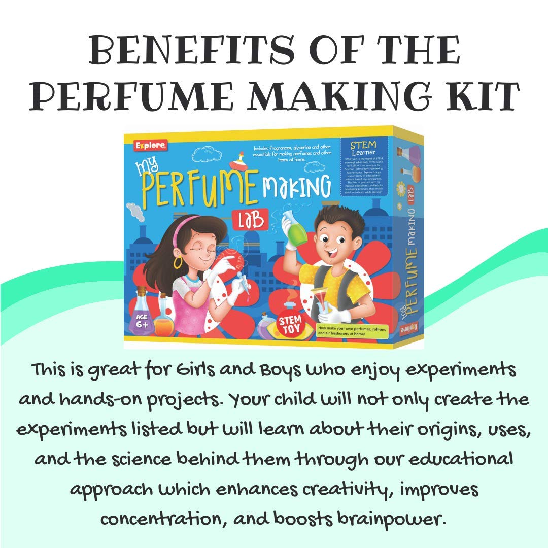 STEM Learner | My Perfume Making Lab Learning & Educational DIY Activity Toy Kit, for Ages 6+ of Boys and Girls, DIY Fun with Fragrance Experiments Mighty Mojo