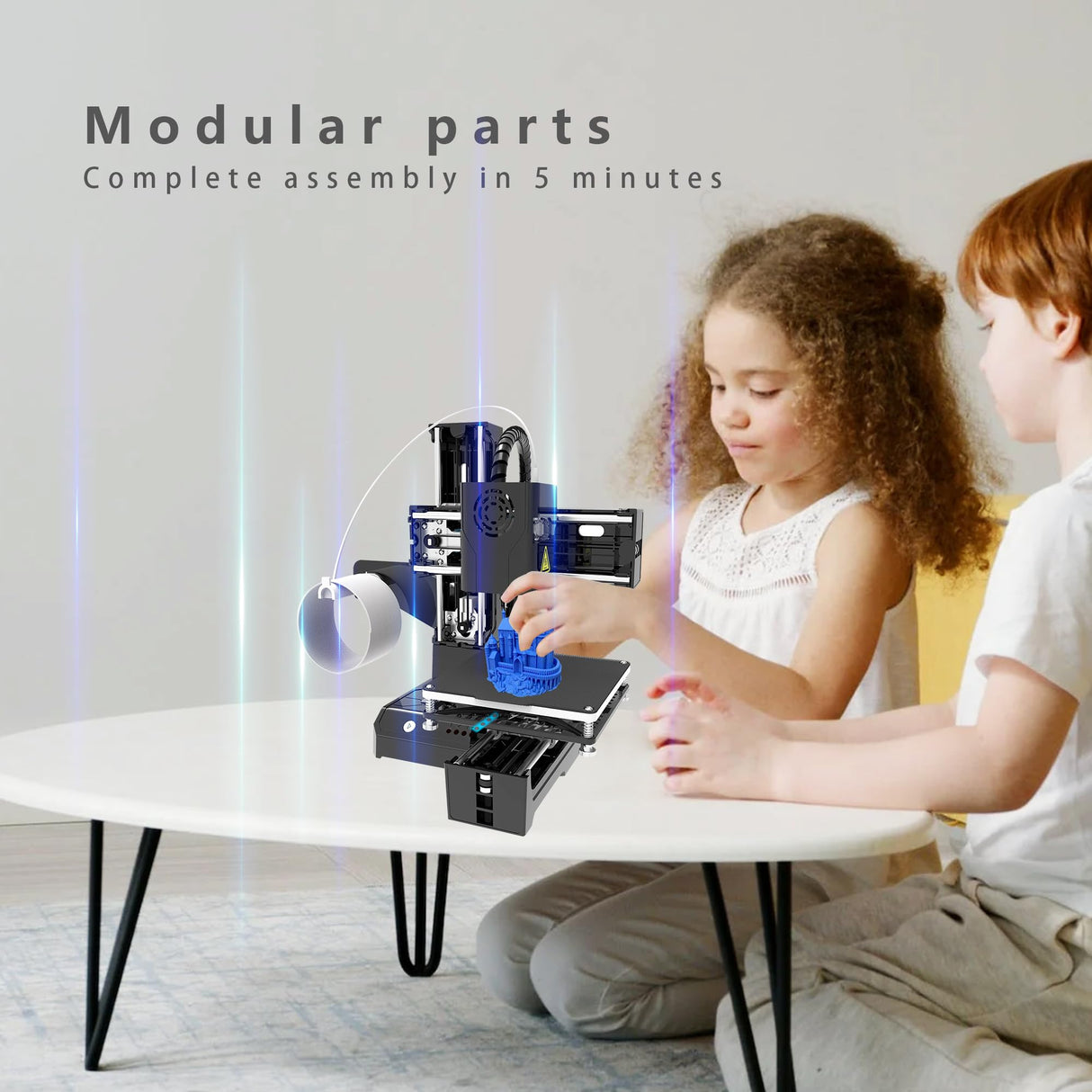Easythreed K9 FDM Mini 3D Printer,2023 Upgrade 3D Printer for Kids and Beginners: Your First Entry-Level 3D Printer with High Printing Accuracy Easythreed