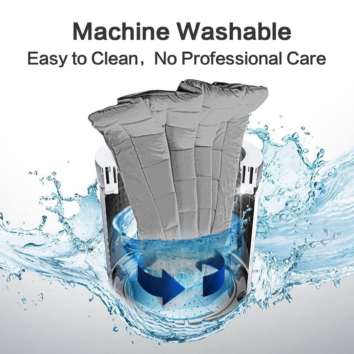 EASELAND King Size Mattress Pad Pillow Top Mattress Cover Quilted Fitted Mattress Protector 8-21" Deep Pocket Cooling Mattress Topper (78x80 Inches, Light Grey) EASELAND