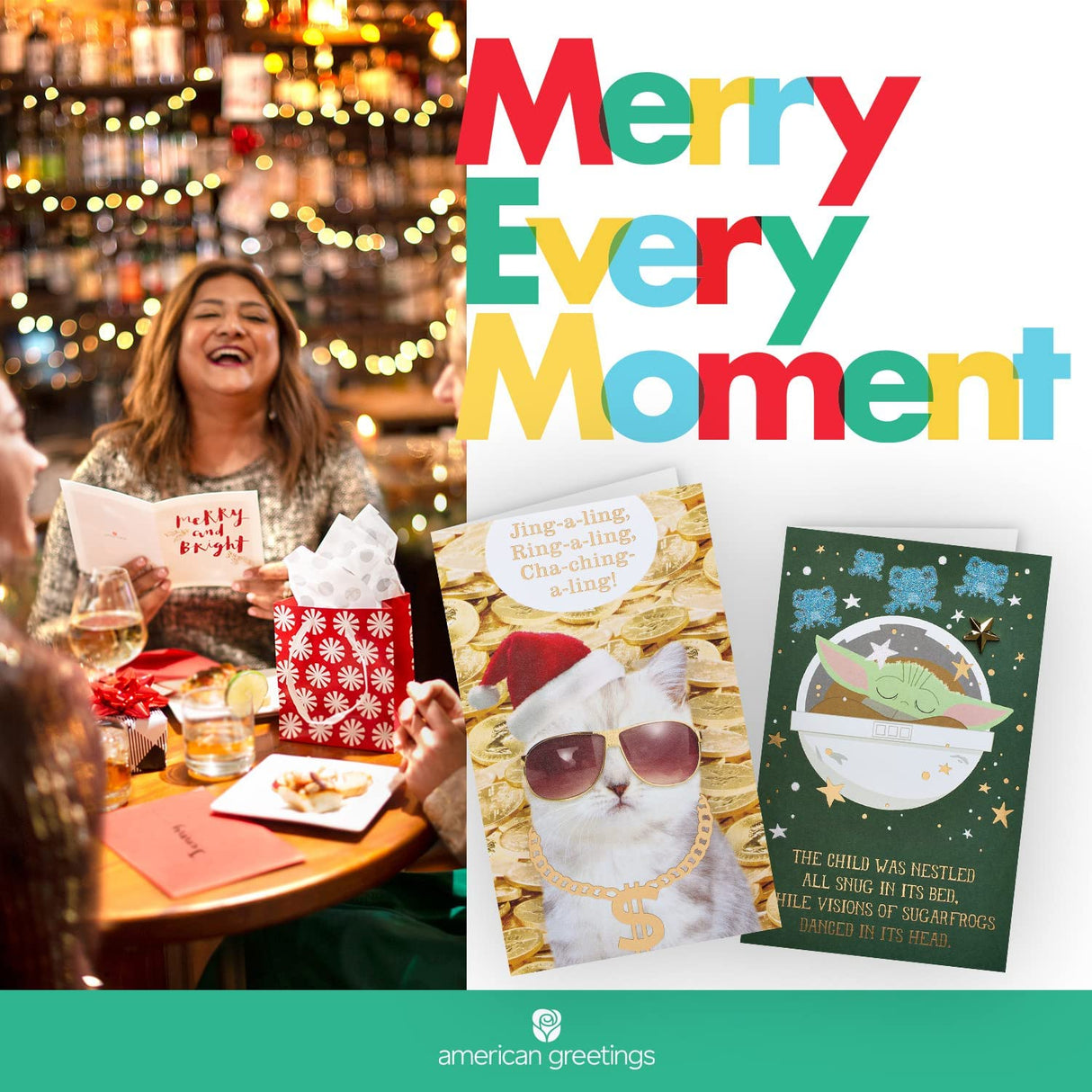 American Greetings Deluxe Christmas Card Bundle, Bulk Variety (40-Count) Papyrus