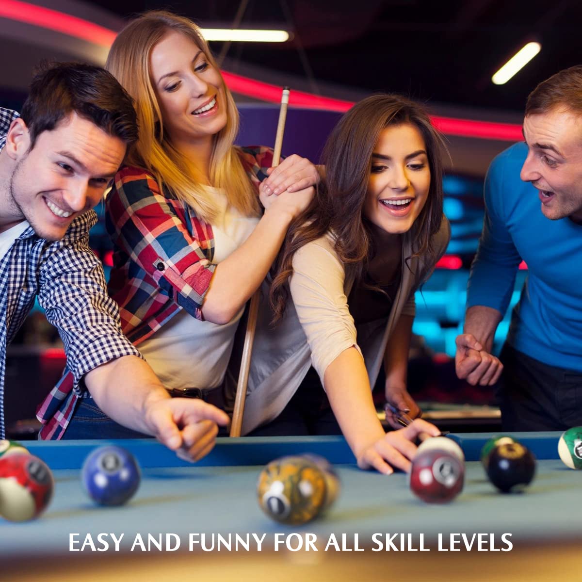 VSSAL Billiard Balls Set Pool Table Balls Marble-Swirl Style 16 Ball Set VSSAL