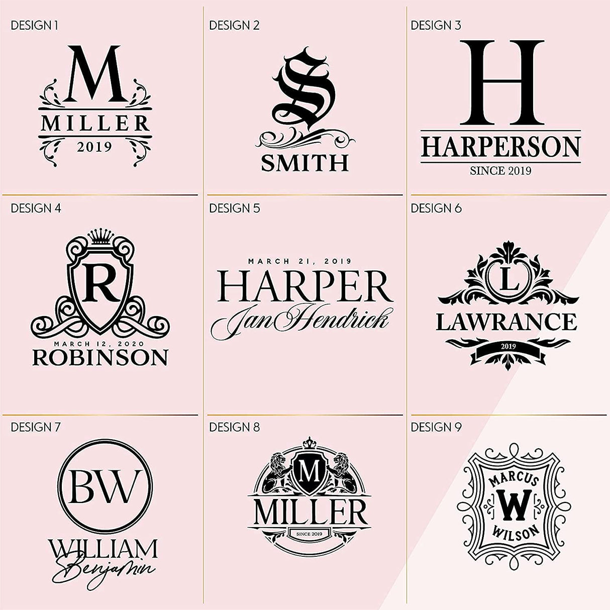 Personalized 5 pc Whiskey Decanter Set - 9 Design Options - Limited Edition, Custom Liquor Decanter | 25 Oz, 750ml Liquor Decanter w/ 4pcs Whiskey Glass Set #1 Amazing Items