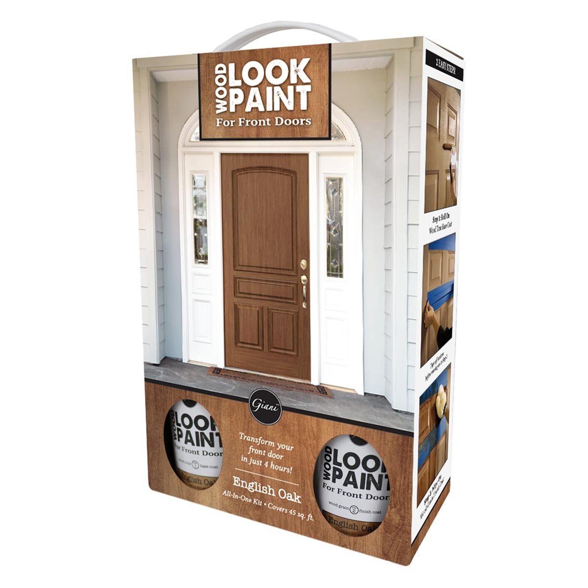 Giani Wood Look Paint Kit for Front & Interior Doors (English Oak) Giani