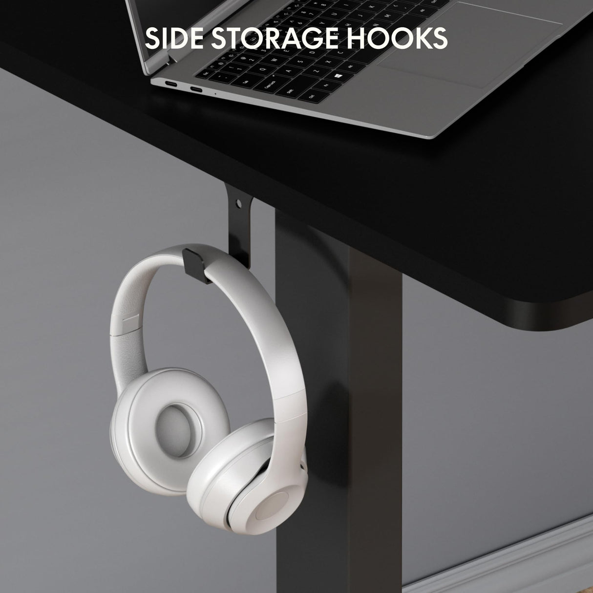 FLEXISPOT Standing Desk 48 x 24 Inches Whole-Piece Desk Board Electric Stand Up Desk Height Adjustable Desk for Home Office Sit Stand Desk(Black Frame + 48" Black Top) FLEXISPOT