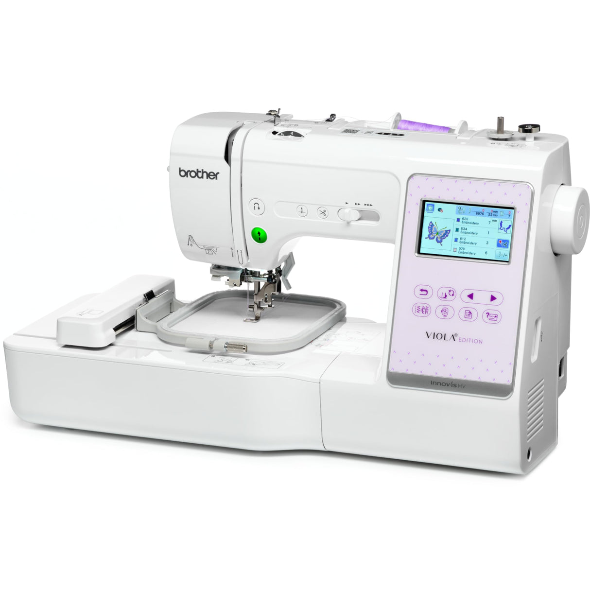 Brother SE600 Sewing and Embroidery Machine, 80 Designs, 103 Built-In Stitches, Computerized, 4" x 4" Hoop Area, 3.2" LCD Touchscreen Display, 7 Included Feet Brother