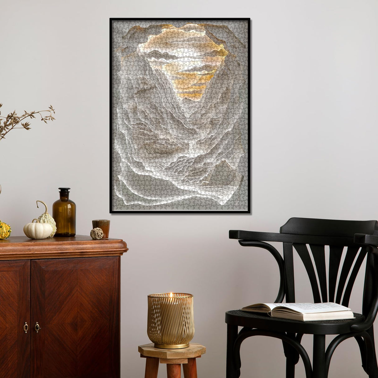 Impossible Mountain Landscape Puzzles for Adults 1000 Pieces, Difficult Challenging Sunset Nature Jigsaw Puzzles, Scenic Grand Canyon Art Puzzles BBOLDIN