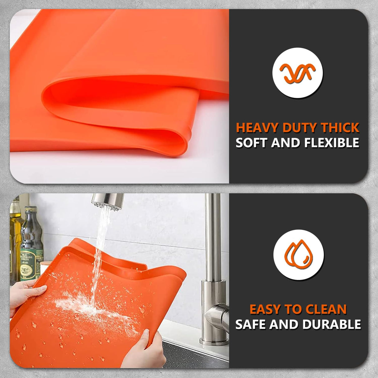 36" Silicone Griddle Mat for Blackstone 36 Inch Griddle, Heavy Duty Food Grade Silicone Griddle Cover, Protect Your Griddle from Dirt & Rust All Year Round Protebox