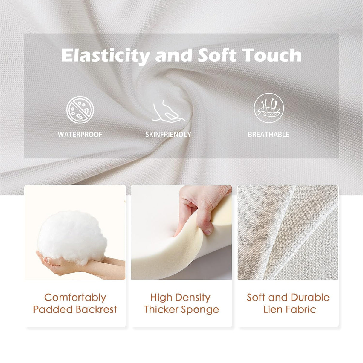 BestMassage | Recliner Chair | No Massage Function | Textile Beige | with Lumbar Support, Adjustable Push Back, Wide Armrests, Footrest & Padded Seat | Easy Assembly | for Living Room, Home Theatre BestMassage