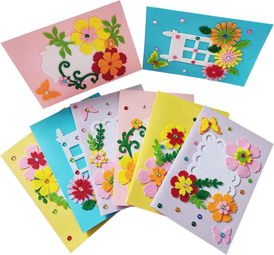 EAJASUCE 8 Pcs Card Making Kits for Kids DIY Handmade Card Making Supplies Art Crafts for Mothers Fathers Day Birthday Gift