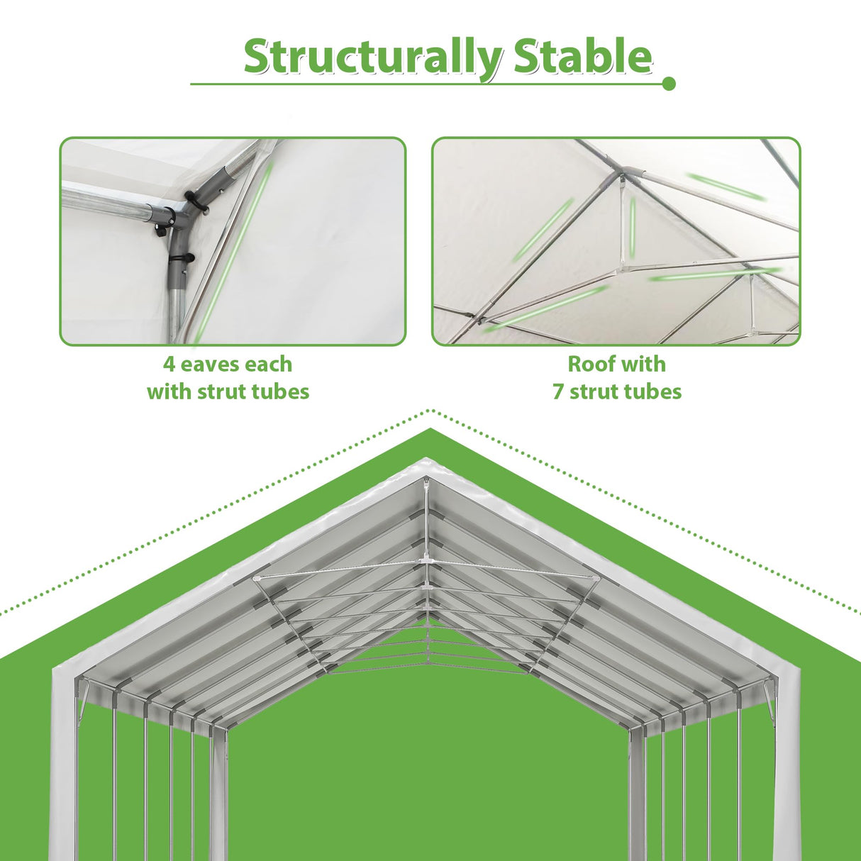 KEIKI 40'x20' Outdoor Heavy Duty Party Tent, Large Commercial Canopy Wedding Event Shelters w/ 3 Carry Bags & Removable Sidewalls, Outdoor Canopy Gazebo Tents for Party Garden Patio, White KEIKI