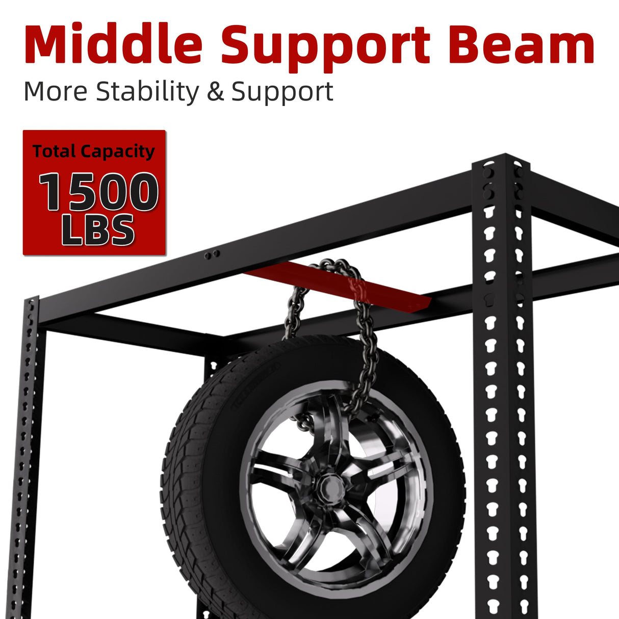 BuxWellBang 5 Tier Garage Storage Shelves - 36" W x 16" D x 72" H Heavy Duty Adjustable Shelving Unit, Metal Organizer Utility Rack for Basement, Pantry, Kitchen, Black BuxWellBang