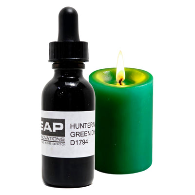EAP Innovations Liquid Candle Dye, Vibrant, Long-Lasting Color, Fully Soluble for Flawless Blending, Liquid Dye for Candle Making, Highly Concentrated for Customizable Shades, Hunter/Sage Green, 1 oz