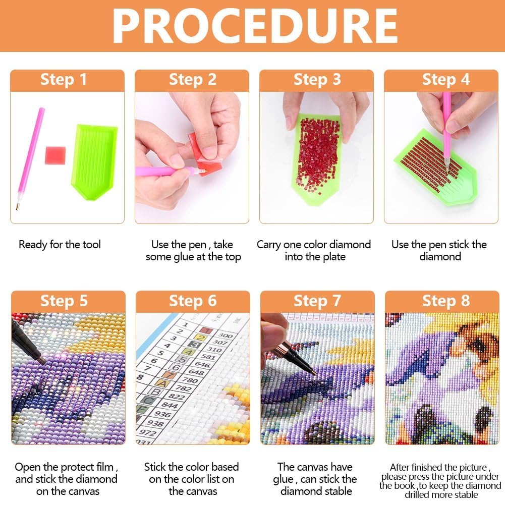 RYMILIE Strawberry Diamond Art Painting Kits for Adults, Full Drill Diamond Dots Paintings for Beginners, Round 5D Paint with Diamonds Pictures Gem Art Painting Kits DIY Crafts Kits 【11.8x15.7inch】 RYMILIE