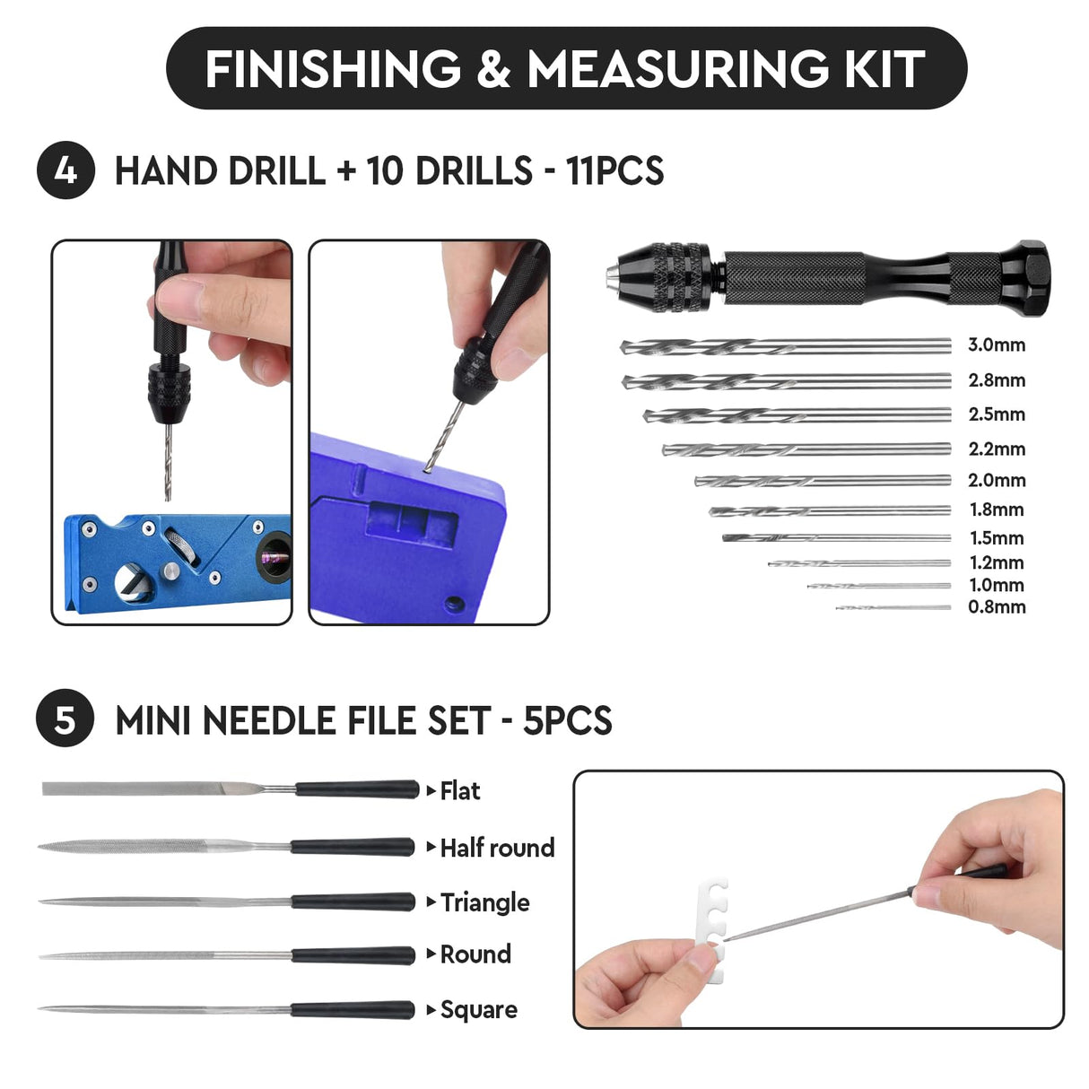 3D Printer Tools Kit Essential, 3D Printing Tools Kit, 3D Printer Accessories with 50Pcs (Deburring Tool, Wire Cutter, Drill, Scraper..) for Remove, Smoothing, Finishing, Deburring, Craving, Drilling KuanStore