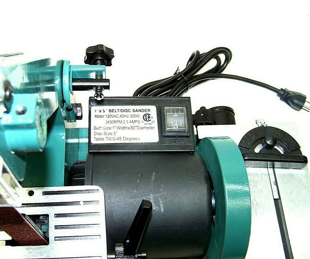 1" X 30" Belt Sander 5" Disc Sander 3450 RPM Top Bench Table Sanding Polishing Generic