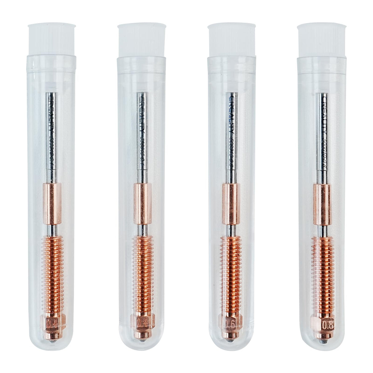 Creality Ender 3 V3/Plus K1C 3D Printer Nozzle Kit, Unicorn Quick-Swap Nozzle Kit 0.4mm 0.6mm 0.8mm, Steel-Tipped Copper Nozzle and Titanium Alloy Heatbreak, High Flow Nozzle Kit for 3D Printers Creality