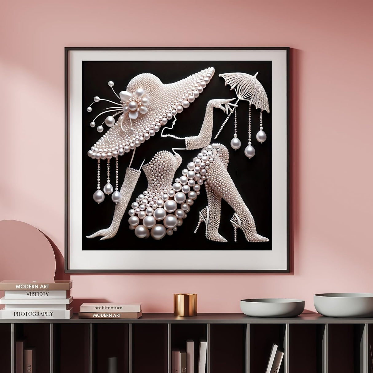 5D Diamond Painting Kits for Adults, Elegant Women Diamond Art Kits for Adults Beginner, DIY Special Shaped Rhinestones Crystal Art Diamonds Dot Gem Painting for Home Wall Decor 11.8x11.8inch BYGFHLYW