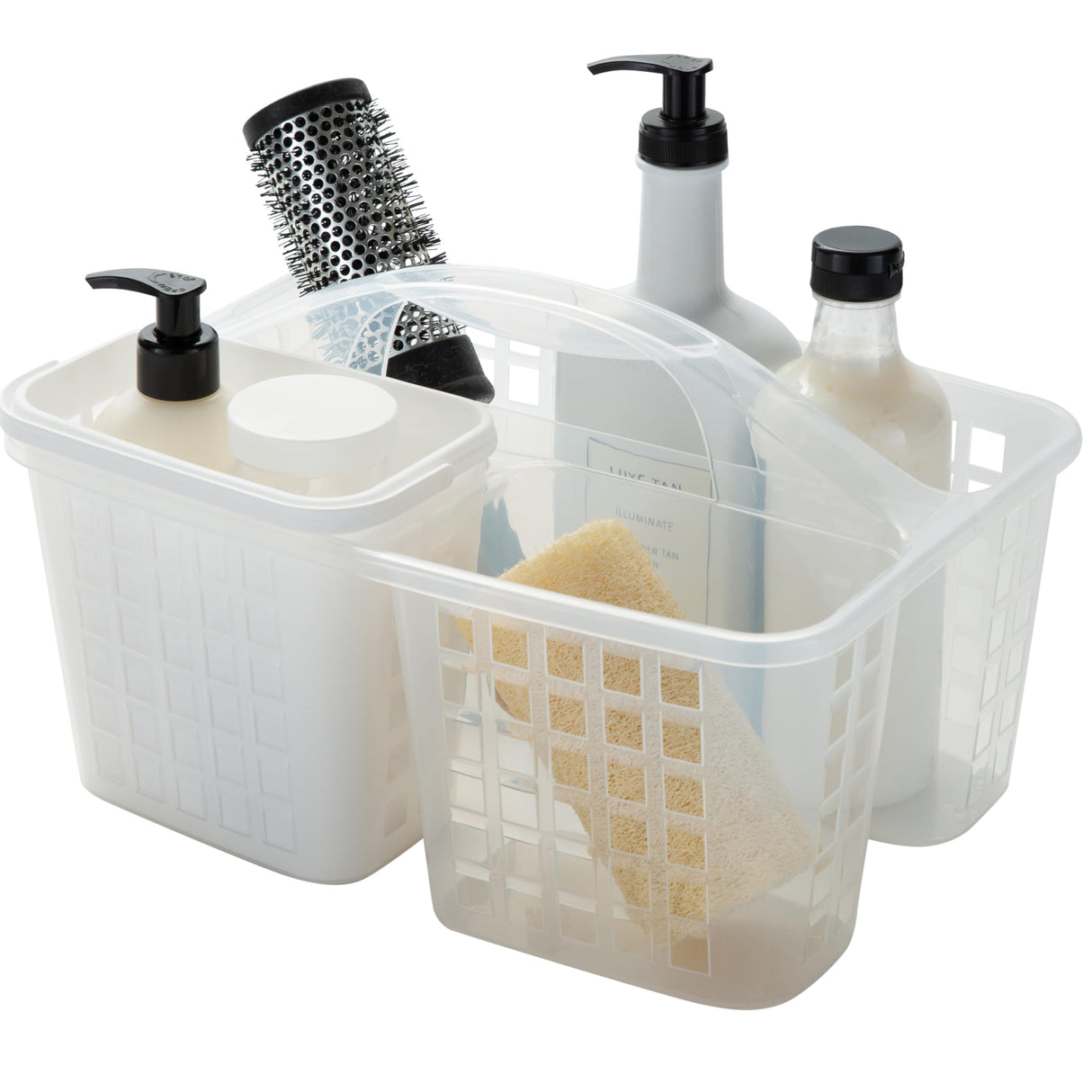 Bath Bliss 2 in 1 Portable, Bathroom Shower Caddy for Shampoo, Conditioner, Soap, and Cosmetics, in Bath Tote Bath Bliss