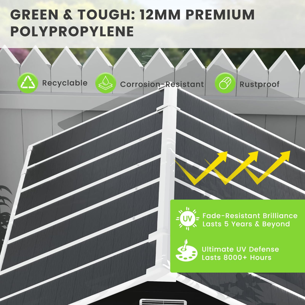 6x6 FT Plastic Shed, Resin Outdoor Storage Shed, Garden Tool Sheds Weatherproof for Store Patio Furniture, Garden Tools Bike Accessories, Beach Chairs and Lawn Mower, Black Anranni