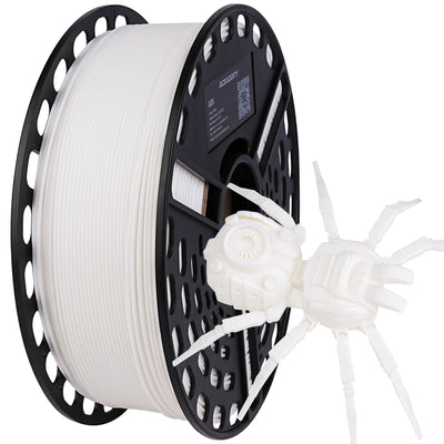 AceAddity ABS 3D Printer Filament, Heat Resistant, Dimensional Accuracy +/- 0.02 mm,1 kg Spool, 1.75 mm (White)