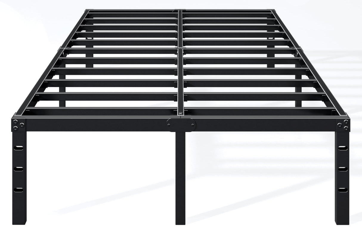 Hafenpo 14 Inch Queen Bed Frame - Sturdy Metal Platform Queen Size, No Box Spring Needed, Heavy Duty, Easy Assembly, Strong Bearing Capacity, Under Bed Storage, Black Hafenpo