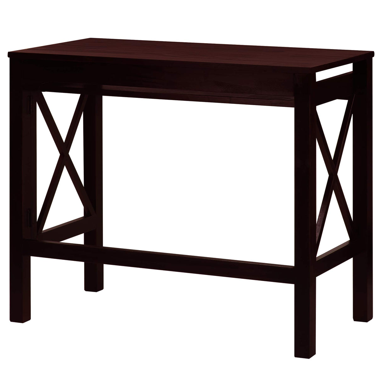 Casual Home Montego Folding Desk with Pull-Out Tray-Espresso Casual Home
