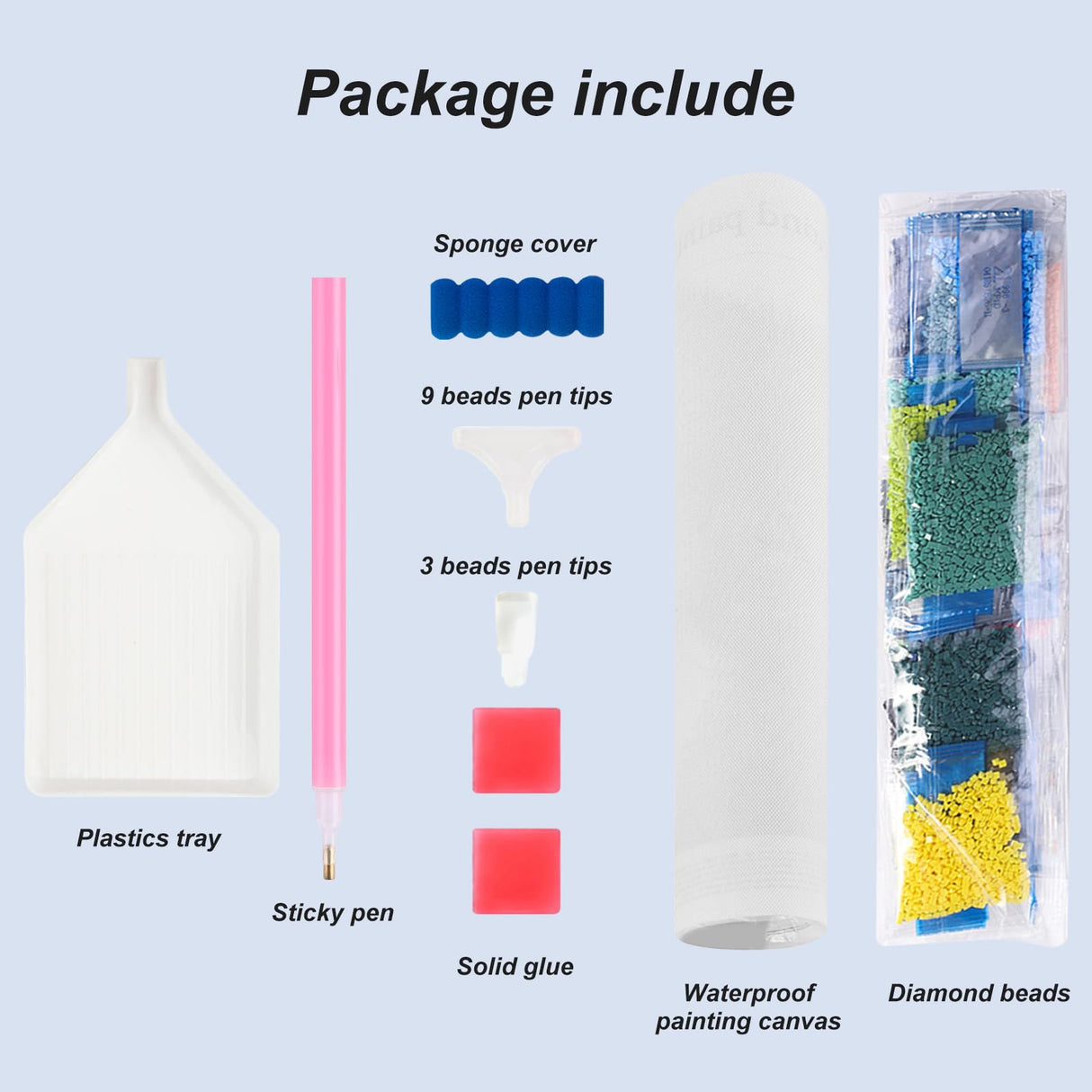 Stalente Diamond Painting Kits for Adults Tiger, 5D DIY Diamond Art Kits for Beginners Round Full Drill Diamond Painting for Home Wall Decoration Gift 12×12inch, Animal Stalente