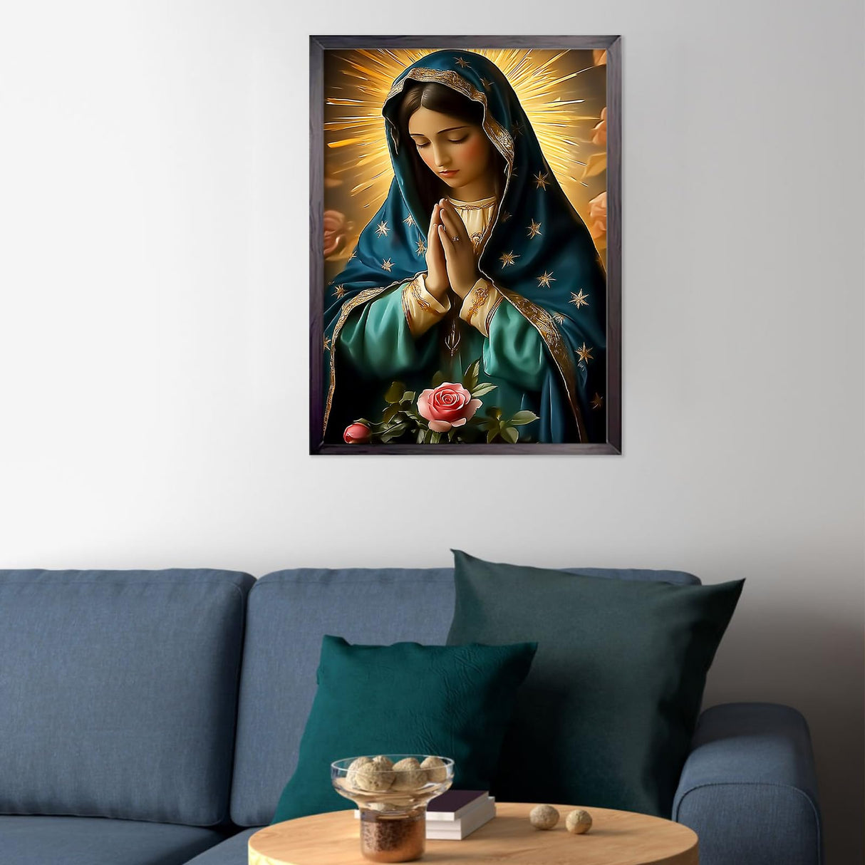 CEOVR Virgin Mary Diamond Painting Kits for Adults, Virgin Mary Pray Diamond Art Dots 5D Full Drill DIY Gem Art, Adult Crafts Kits Arts and Crafts, Wall Decor for Home Office 12x16in CEOVR