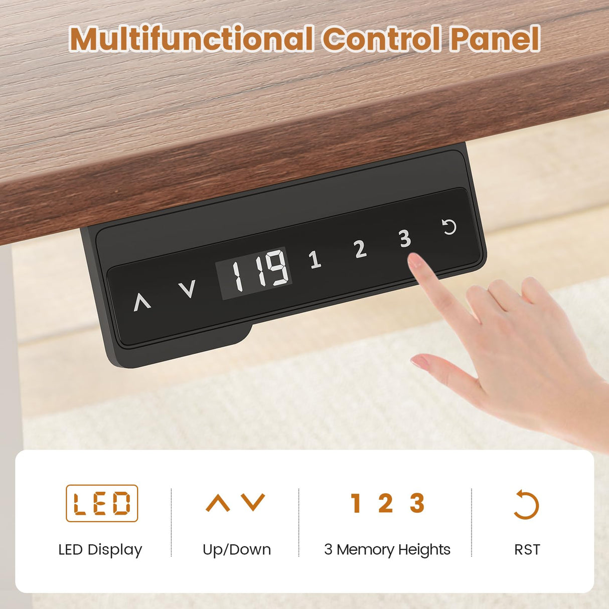 SEDETA Farmhouse L Shaped Standing Desk, 55 inch Height Adjustable Corner Desk with Storage Drawers, Standing Computer Desks with Power Outlets for Home Office, Black SEDETA