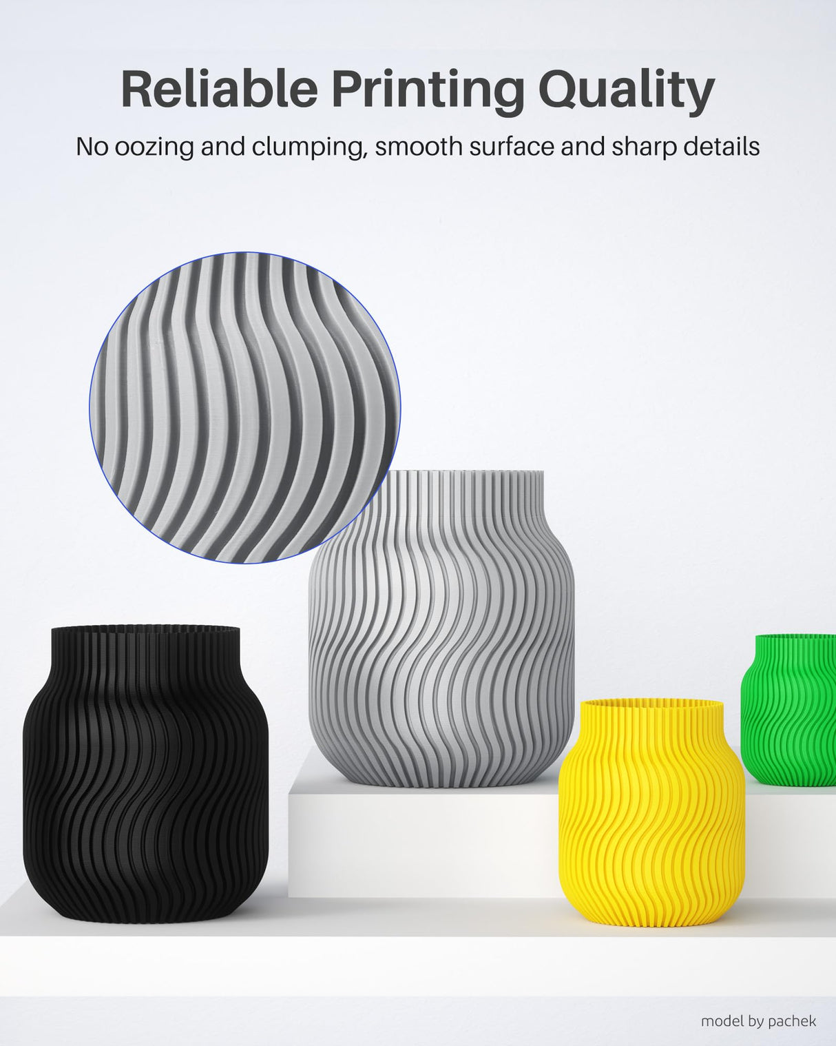 ELEGOO PETG PRO Filament 1.75mm Bundle 4KG, Strong 3D Printer Filament Dimensional Accuracy +/- 0.02 mm, 1kg Cardboard Spool(2.2lbs) for Most FDM 3D Printers(Black, White, Blue, Red) ELEGOO