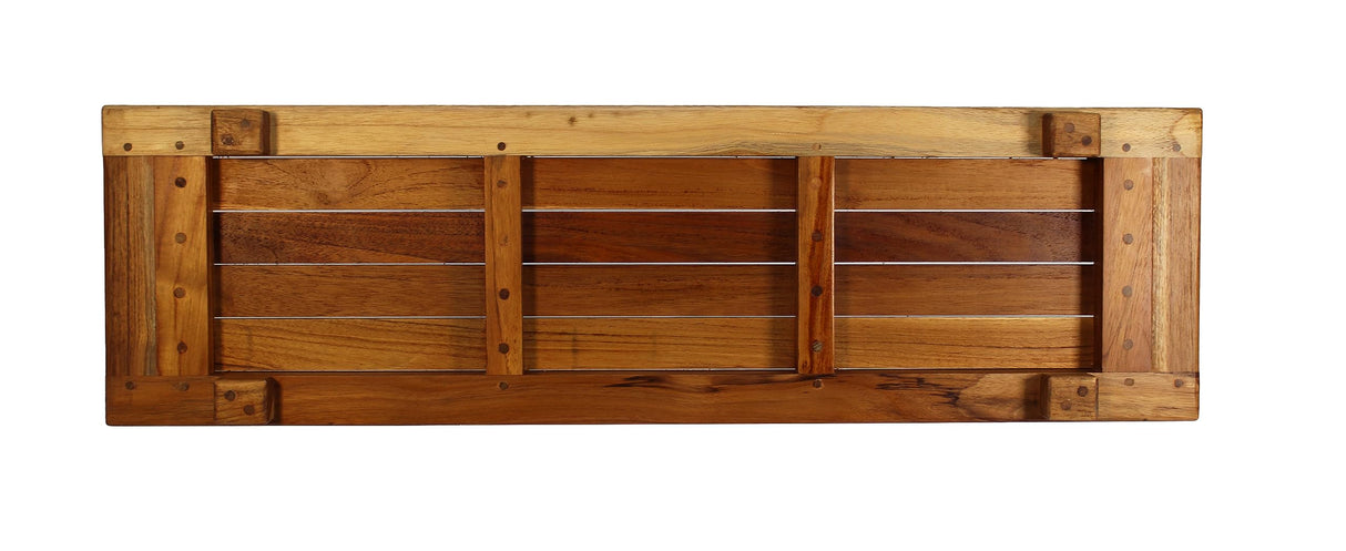 EcoDecors, 34 inch, Bath Tray for Tub, Bath Tub Tray Wood, Bathtub Table, Caddy for Bathtub in Natural Teak EcoDecors