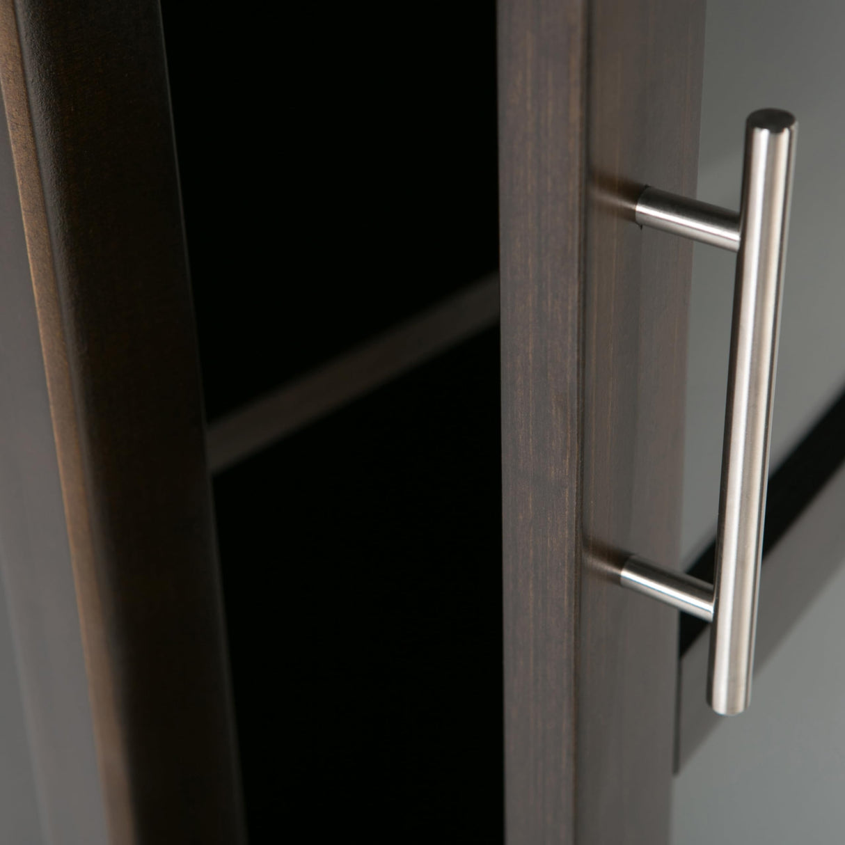 SIMPLIHOME Avalon 12-Bottle SOLID WOOD 22 Inch Wide Contemporary High Storage Wine Rack Cabinet in Dark Tobacco Brown, For the Living Room, Dining Room and Kitchen SIMPLIHOME