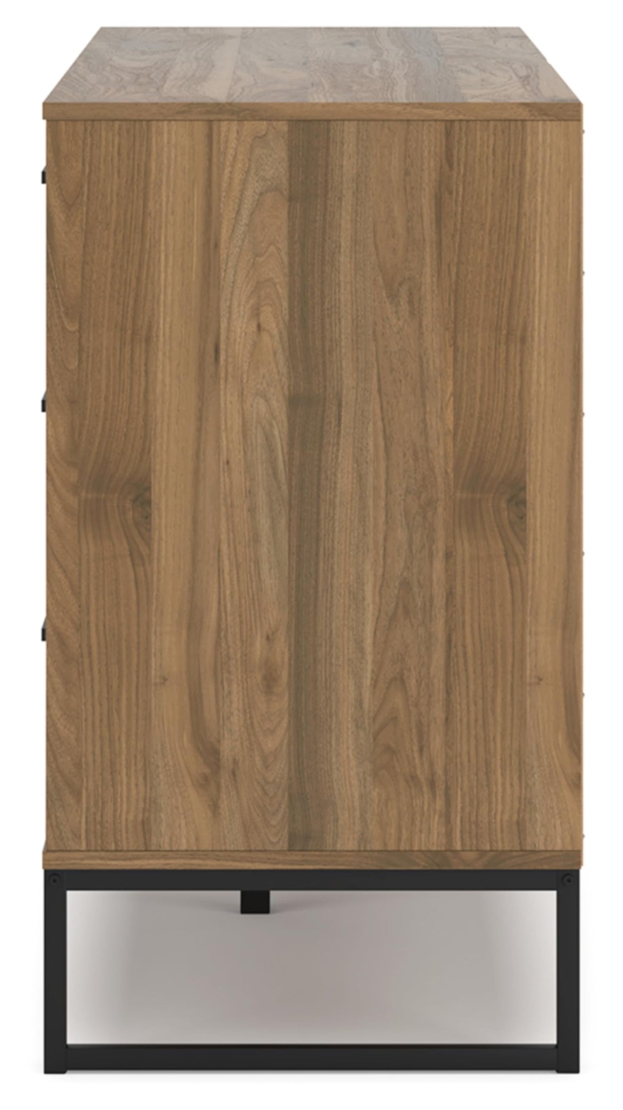 Signature Design by Ashley Deanlow Mid-Century Modern 6 Drawer Dresser with Safety Stop for Bedroom, Light Brown & Black Signature Design by Ashley