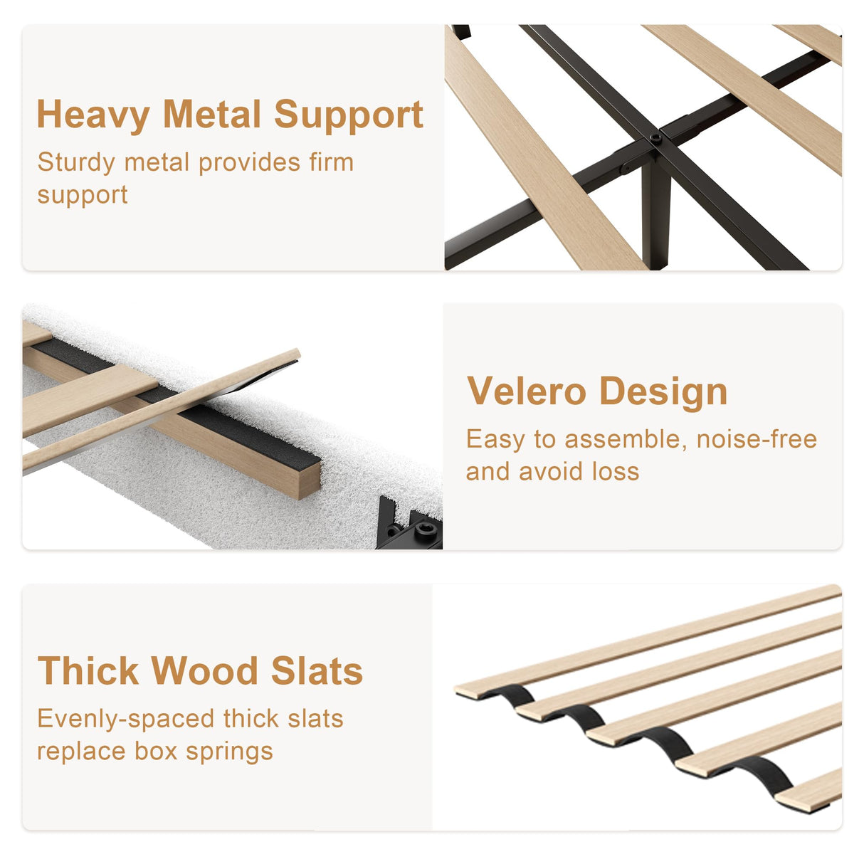 viplov King Size Boucle Bed Frame, Upholstered Platform Bed Frame with Adjustable Headboard, Anti-Collision Soft Rounded Corners, No Box Spring Needed, Easy Assembly, Noise Free, White viplov