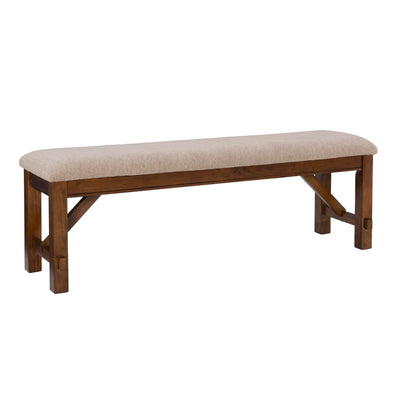 Powell Company Kraven Dining Bench, Hazelnut 60"L x 16"W x 20.25"H