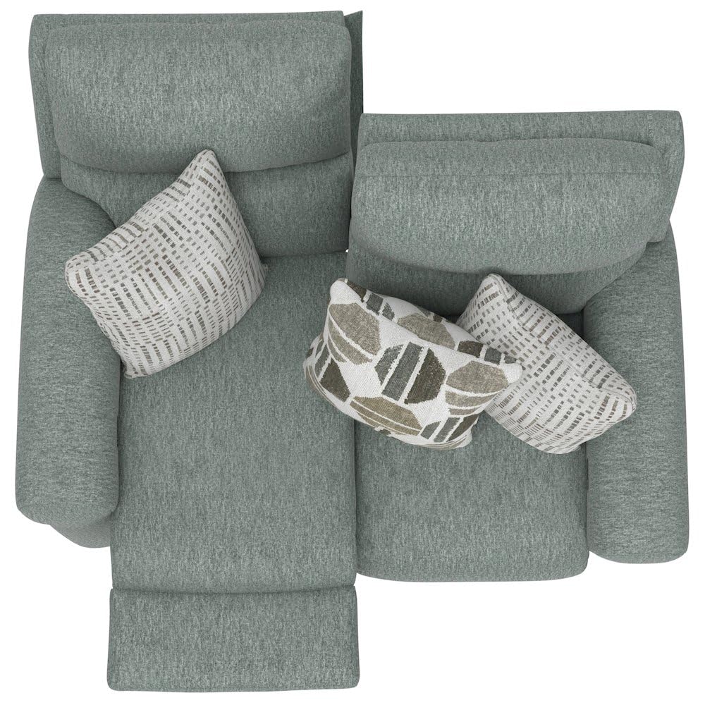 Jackson Furniture Catnapper Green Power Reclining Loveseat with Wood and Metal Frame, Loveseat Recliner Styled as an Elegant Couch Alternative for Living Rooms Jackson Furniture