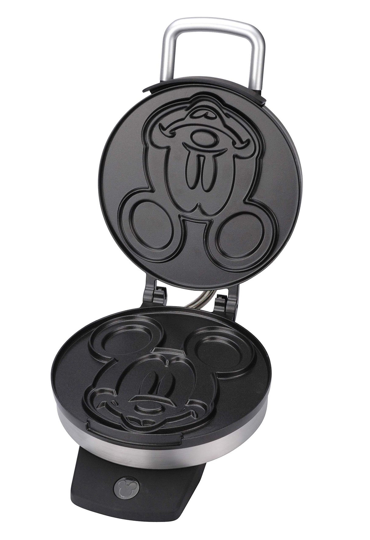 Disney Classic Mickey Waffle Maker by Select Brands - Disney Waffle Maker for Kitchen Appliances - Features Non-Stick Plates - Mickey Mouse Waffle Iron Gift for Disney Lovers - 7" Waffles Disney