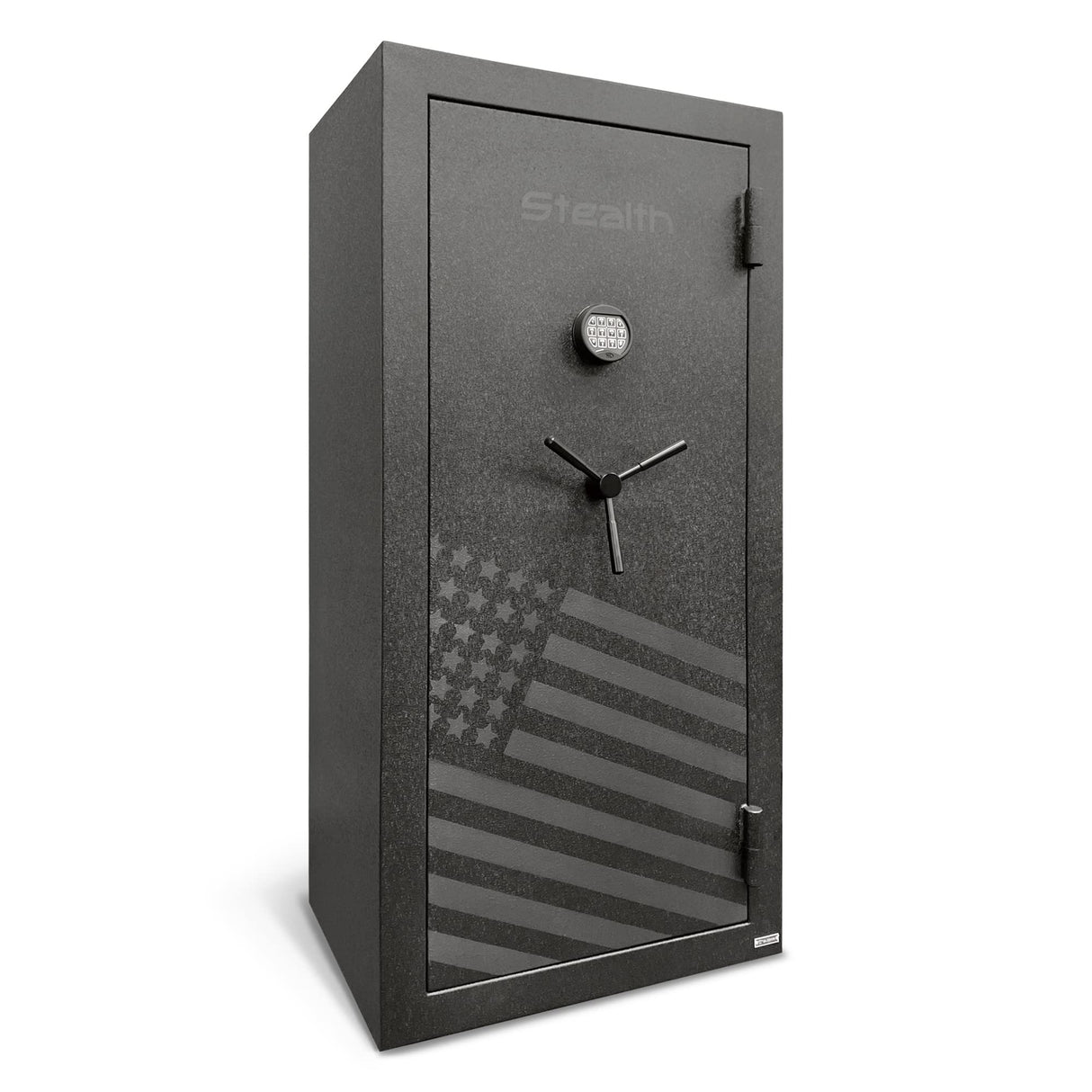 Stealth Essential Gun Safe EGS28 Special Edition FLAG Safe 28 Gun Capacity with 30 Minute Fire Protection California DOJ Approved Black Stealth