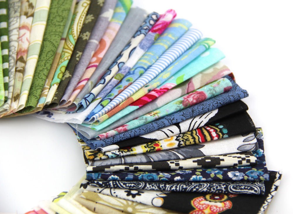 50pcs 1010cm Fabric Patchwork Craft Material Batiks Mixed Squares Bundle RayLineDo