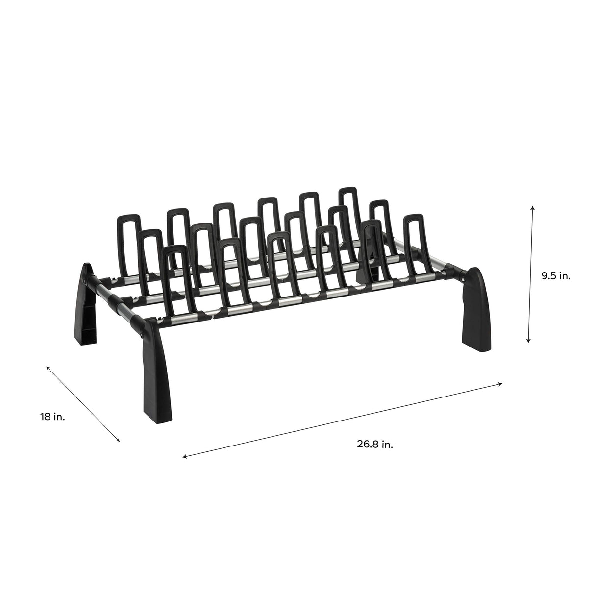 Organize It All 9-Pair Freestanding Shoe Rack Organize It All