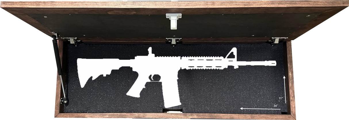 Large Wood Hidden Gun Cabinet Birds In A Tree Wall Decoration - Hidden Gun Safe To Securely Store Your Gun In Plain Sight by Bellewood Designs Bellewood Designs