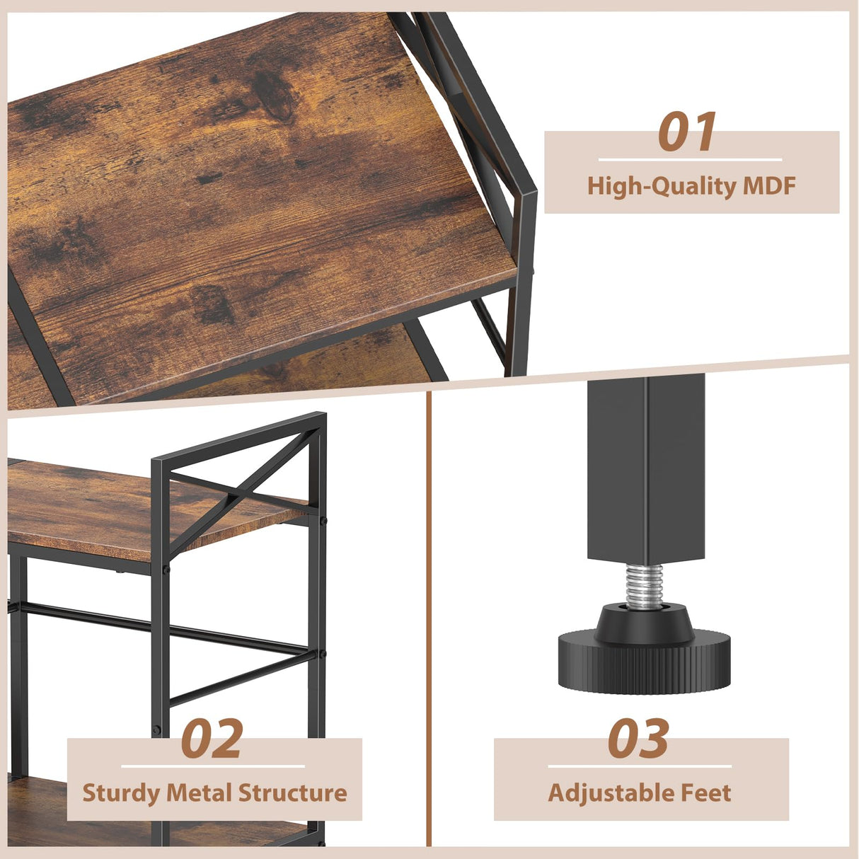 Vinyl Record Storage,Record Player Cabinet,Record Player Stand with Vinyl Storage,Up to 200 Albums,Stereo Cabinet for Living Room,Bedroom,Brown SANXUO