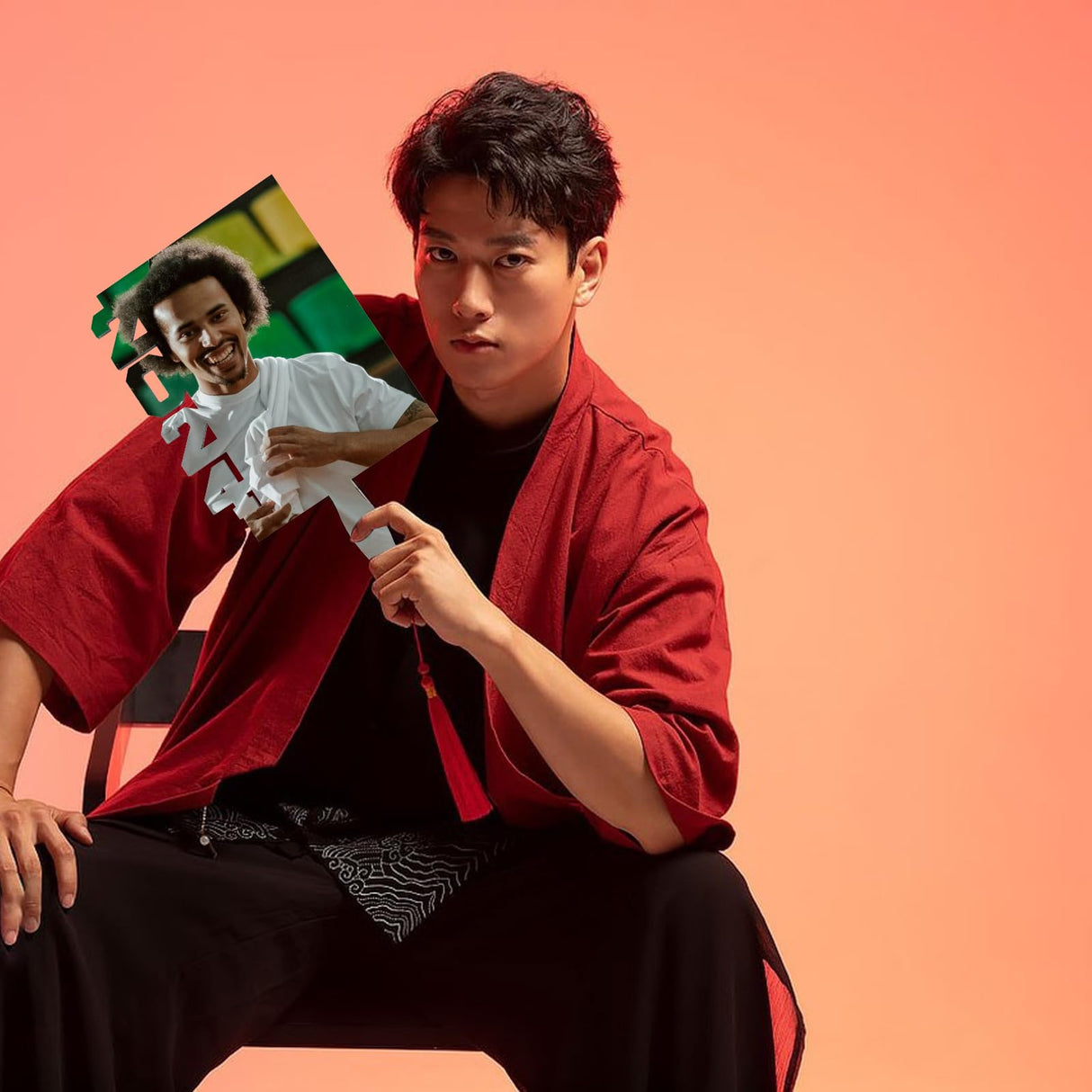 Ciieeo 5pcs Graduation Decoration Fan Picture Frame Graduation Picture Centerpieces Sublimation Photo Blanks Grad Decoration 2024 Graduation Frame Photo Frame Handheld White Ciieeo