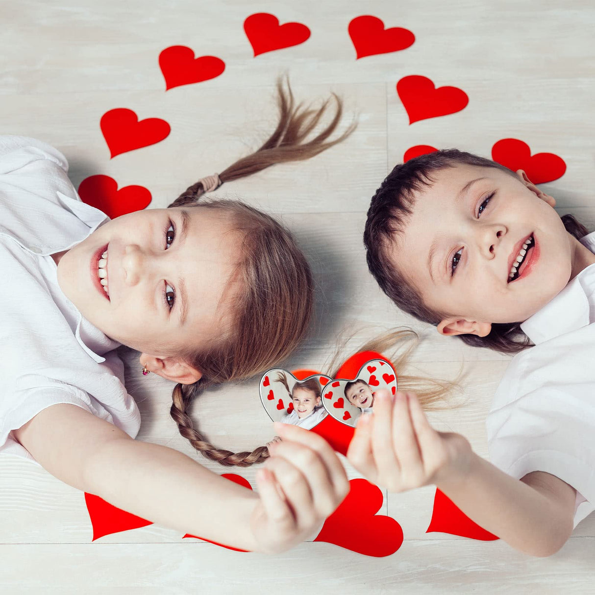 30 Pcs Sublimation Blank Pins DIY Button Badge Kit Sublimation Silver Blank Aluminum Sheet with Butterfly Pin Backs for DIY Craft Jewelry Lapel Making Supplies Valentines Day Gift(Heart, 0.75) Hanaive