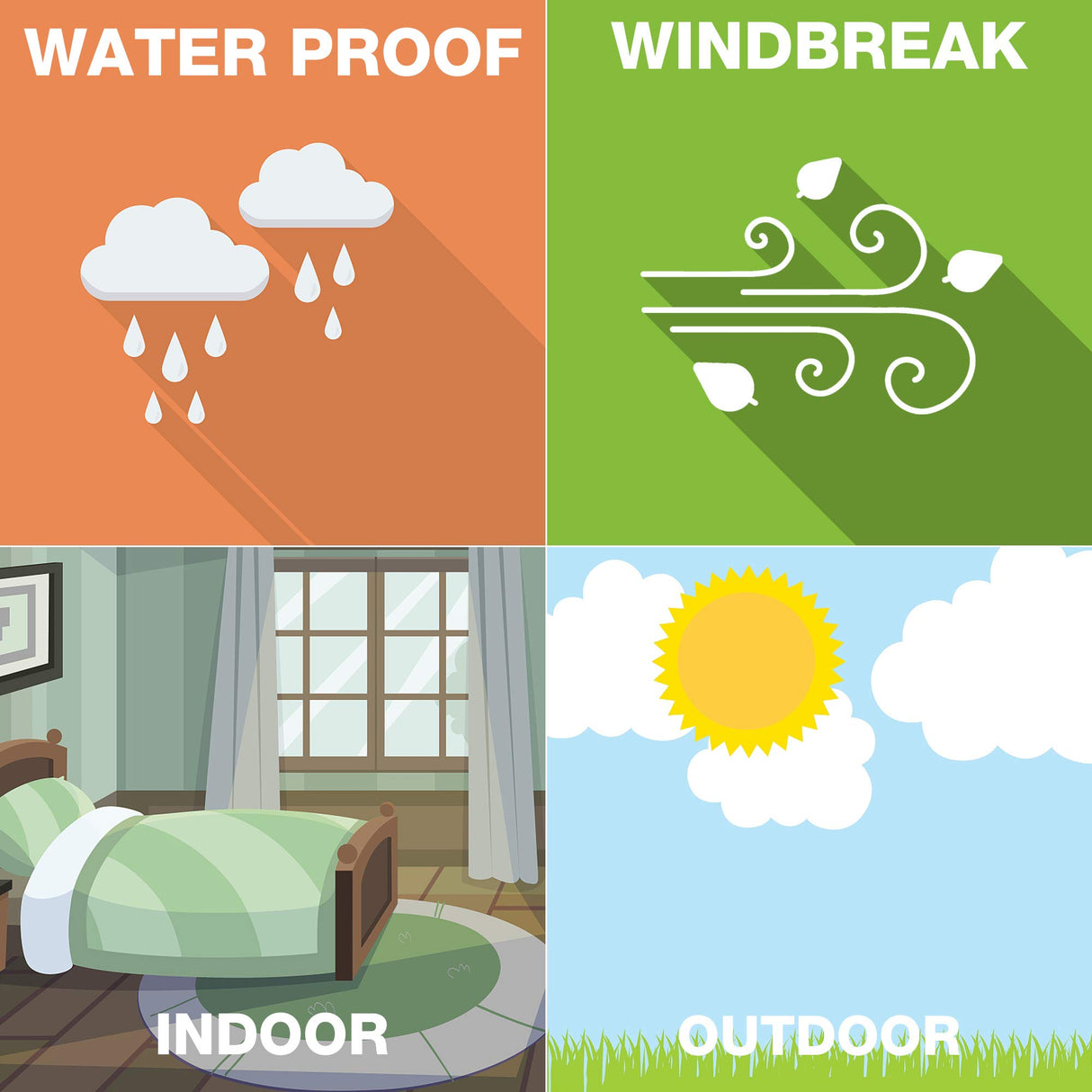 Blank Yard Signs with Stakes, 4 Pack 18 x 12 Inches White Plastic Yard Lawn Sign for Happy Birthday,Garage Sale Signs, Rent, Guidepost Decorations, Blank Lawn Signs with Stakes LARREEDE