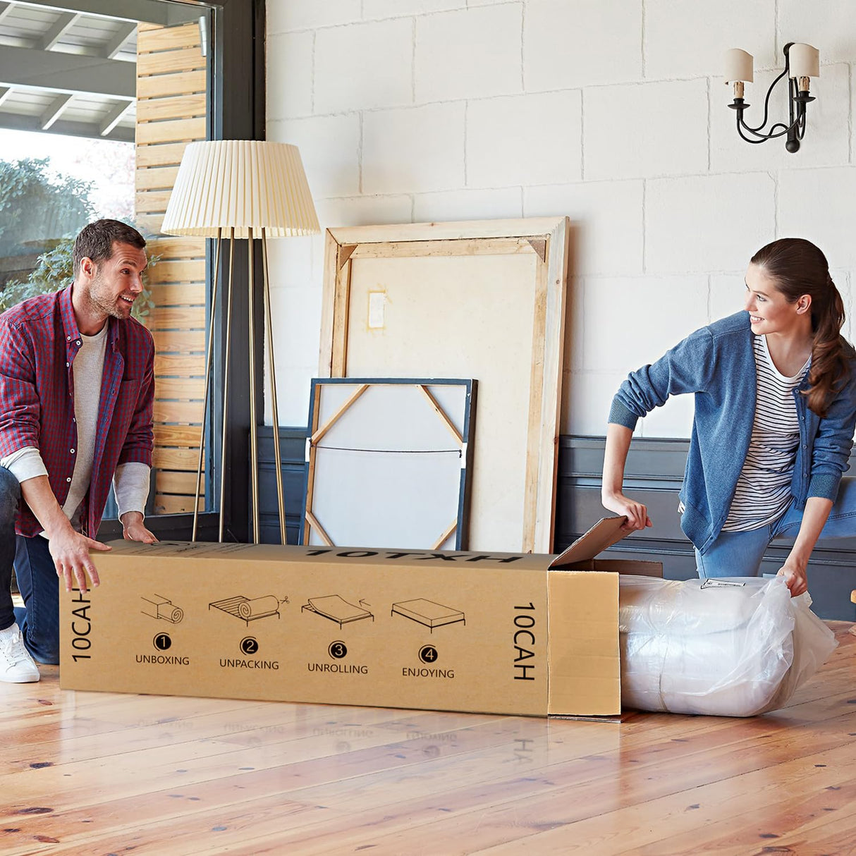 Full Mattress, 10 Inch Gel Memory Foam Full Size Mattress in a Box with Breathable Washable Removable Cover, Fiberglass Free, Pressure Relief,Medium Firm Mattresses, Made in USA, CertiPUR-US Certified 6V-Sermmoo