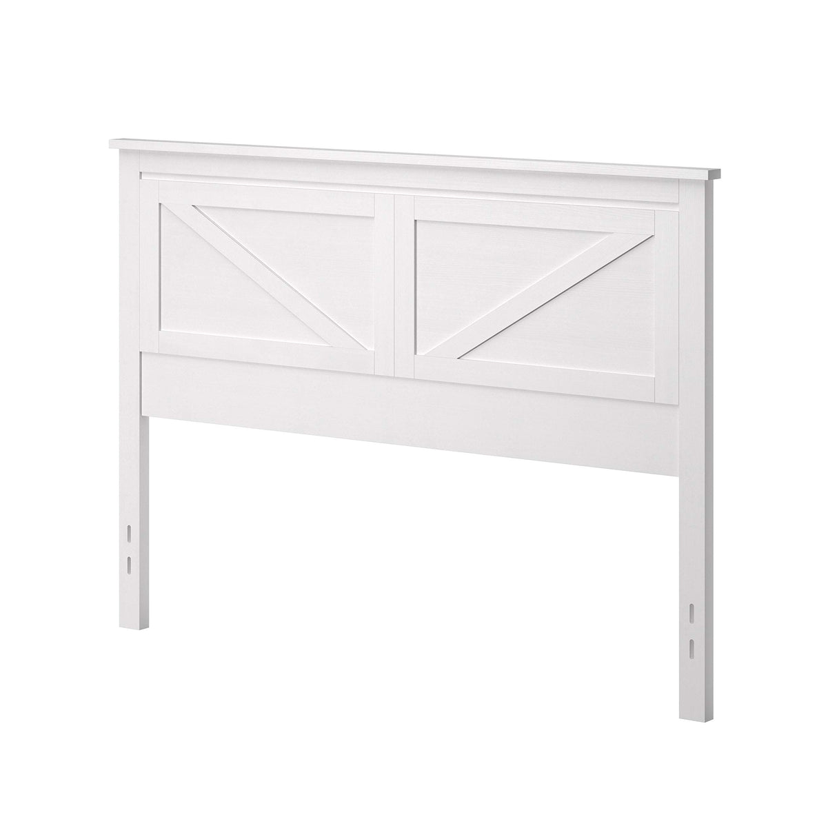 Farmhouse Style Gloss White Wood Panel Headboard - Queen Size by Glenwillow Home Glenwillow Home