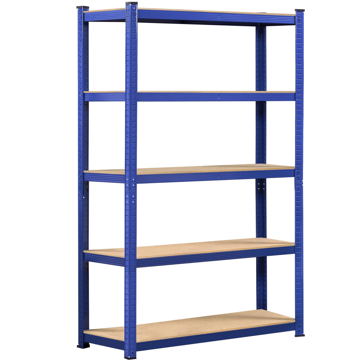Topeakmart 5-Tier Utility Shelves, Metal Adjustable Garage Shelves Storage Racks Heavy Duty Shed Shelving Unit- Blue, 35.5 x 12 x 71 Inch Topeakmart