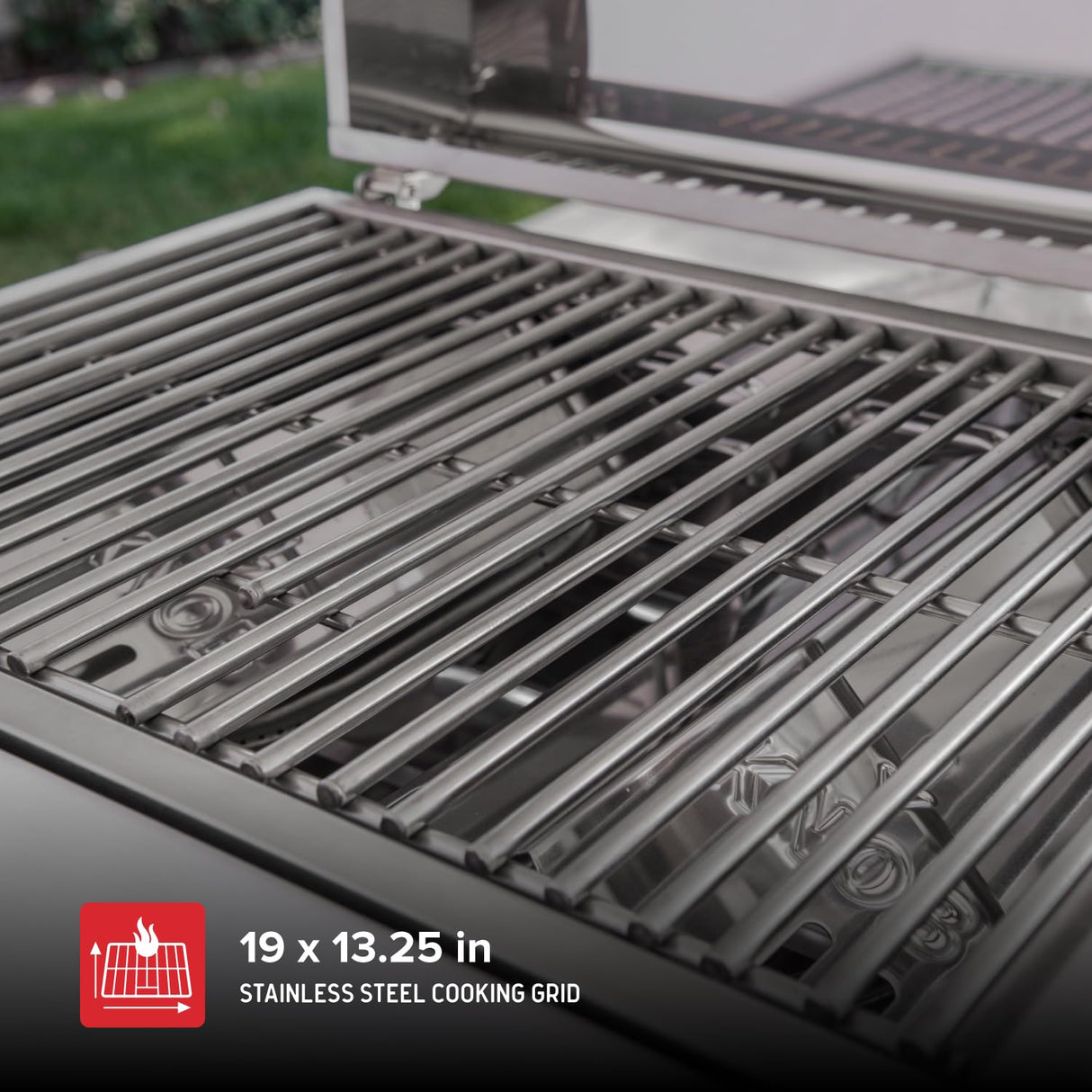 Nexgrill Stainless Steel 2-Burner Portable Gas Grill with Locking Lid, Folding Legs, 20,000 BTUs, 251 SQ In Cooking Space, Tabletop Grill for Camping, Outdoor Cooking, Patios, and More - 820-0007GE Nexgrill